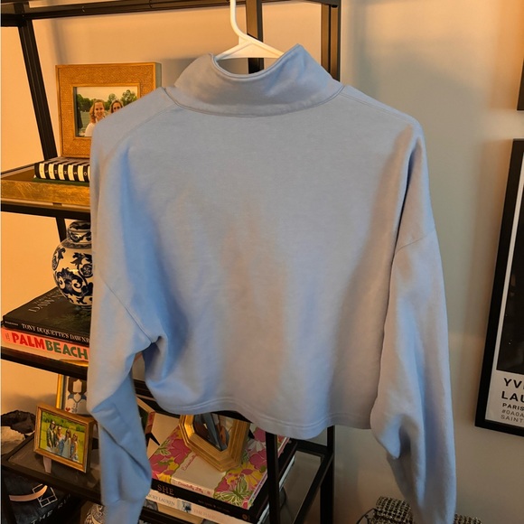 Alo Size S Light Blue Polo Henley Pullover - Picture 4 of 4
